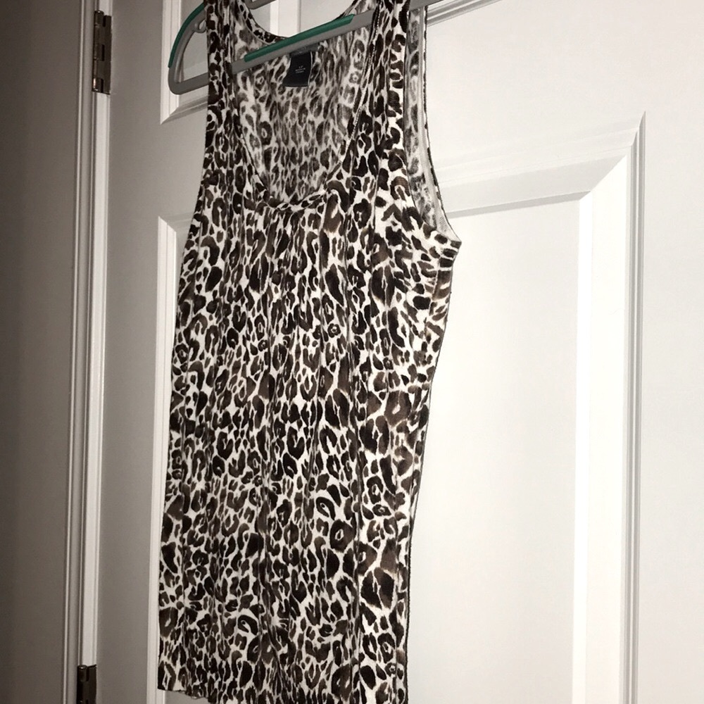 Ann Taylor Leopard Knit Tank - like new